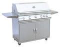 KoKoMo Classic 40" 5-Burner Freestanding BBQ Grill with Cart – 304 Stainless Steel Outdoor Gas Grill