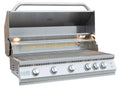 40" Built-In Gas Grill with 5 Burners & Back Burner – Large Outdoor BBQ Grill for Kitchen Islands