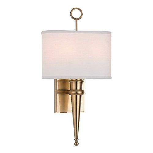 Hudson Valley Lighting Harmony Wall Sconce – Aged Brass Bathroom & Living Room Wall Light