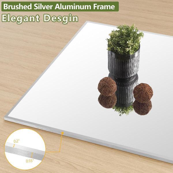 Oversized Floor Mirror – Full Length Leaner Mirror for Bedroom, Living Room & Home Gym, Silver