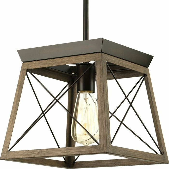 Antique Bronze Dimmable Lantern Geometric Chandelier – Vintage Ceiling Light for Dining Room & Foyer