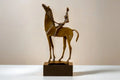 Abstract Horse & Rider Sculpture – Decorative Equestrian Statue for Home & Office Decor