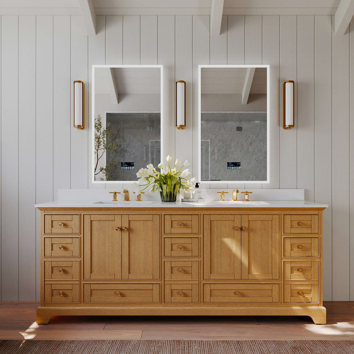 Audrey Bathroom Vanity in Sienna Finish