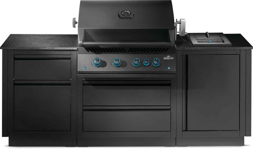 Built-In Outdoor Kitchen Kit with Stainless Steel Countertops – 32" 700 Series BBQ Station
