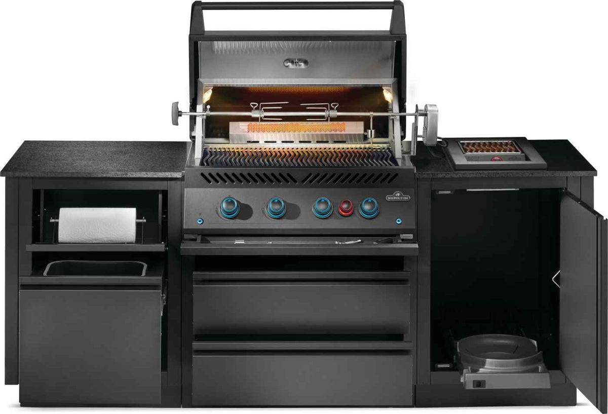 Built-In Outdoor Kitchen Kit with Stainless Steel Countertops – 32" 700 Series BBQ Station