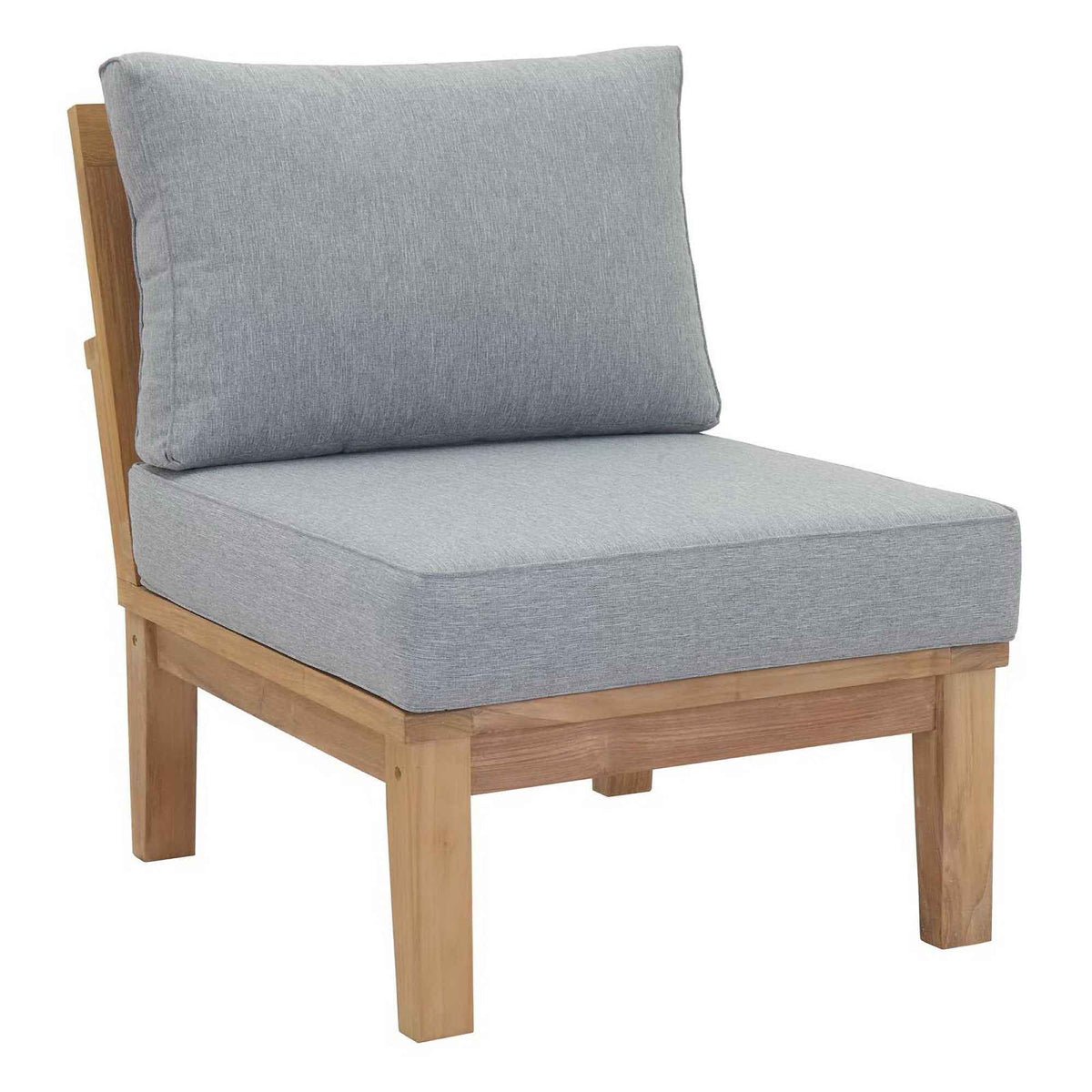 9-Piece Outdoor Teak Lounge Set – Marina Collection Patio Sectional with Cushions