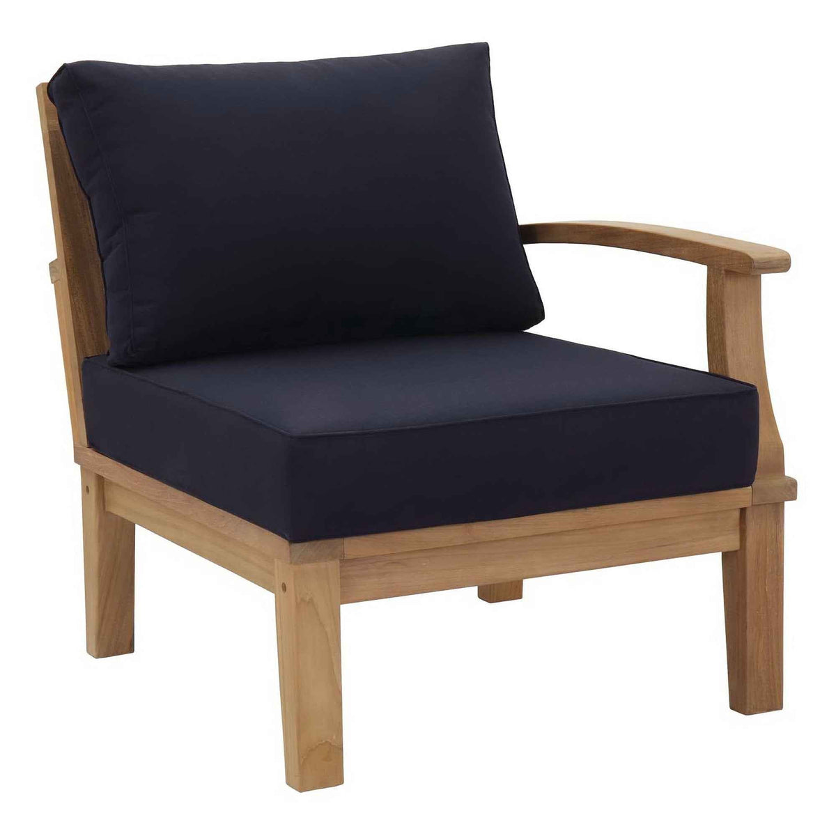 9-Piece Outdoor Teak Lounge Set – Marina Collection Patio Sectional with Cushions