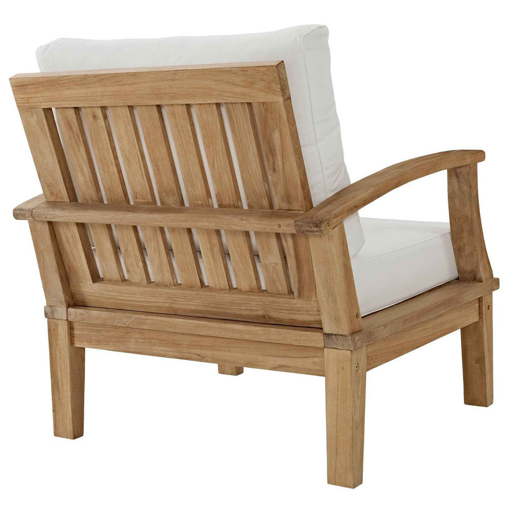 9-Piece Outdoor Teak Lounge Set – Marina Collection Patio Sectional with Cushions