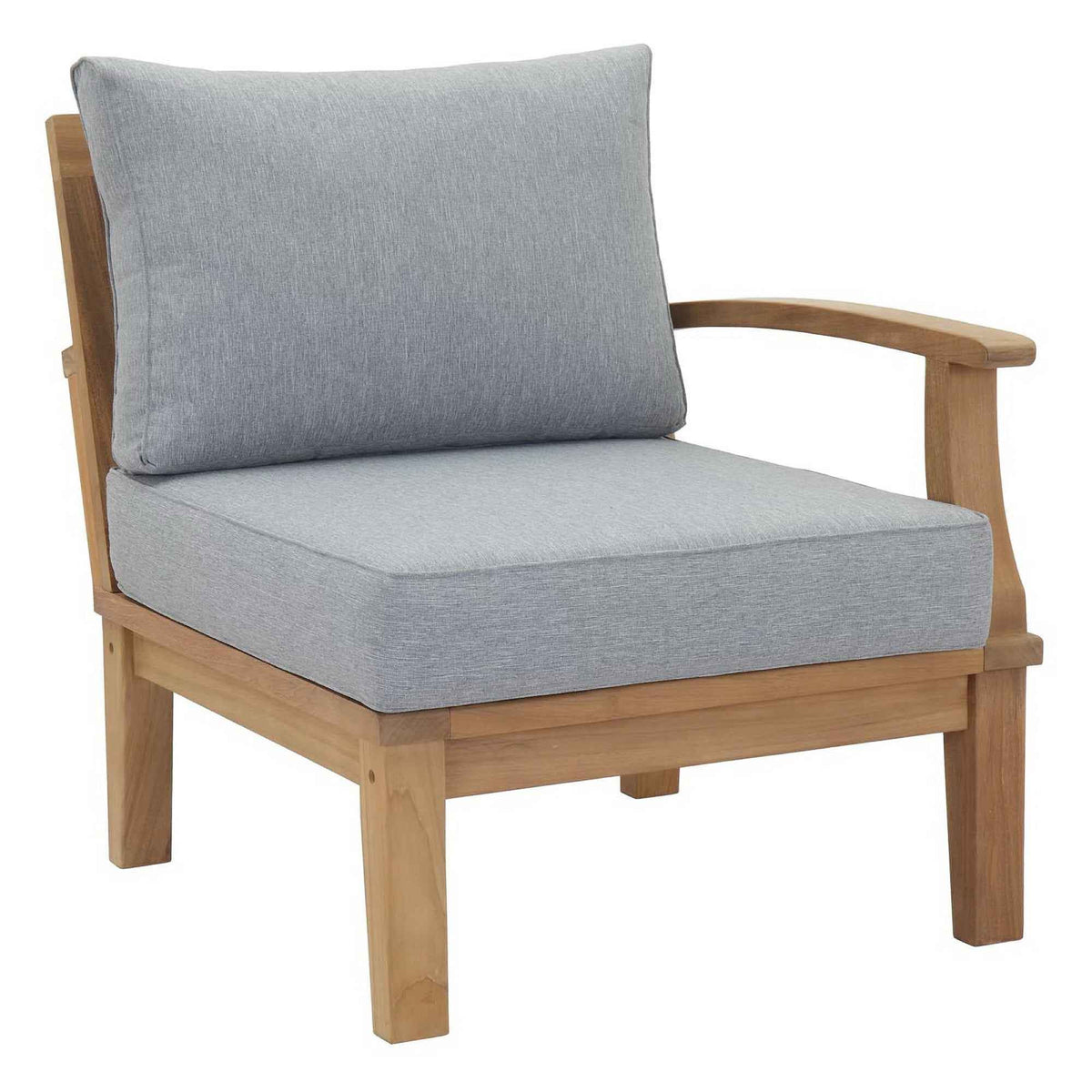8-Piece Outdoor Teak Sectional Set – Marina Collection Patio Furniture with Cushions