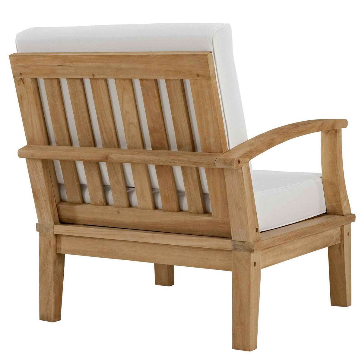 8-Piece Outdoor Teak Sectional Set – Marina Collection Patio Furniture with Cushions