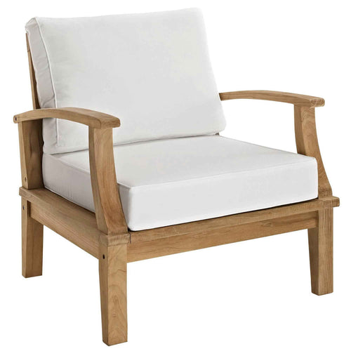8-Piece Outdoor Teak Sectional Set – Marina Collection Patio Furniture with Cushions