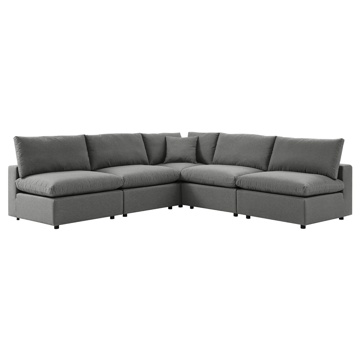 5-Piece Outdoor Sectional Sofa Set – Modern Patio Furniture for Decks & Backyards