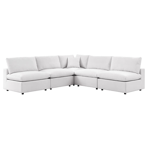 5-Piece Outdoor Sectional Sofa Set – Modern Patio Furniture for Decks & Backyards