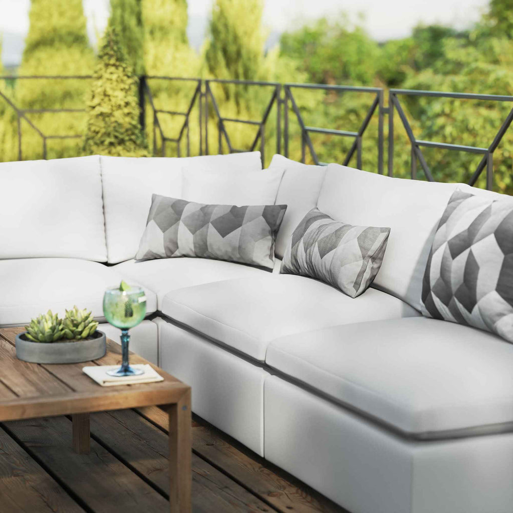5-Piece Outdoor Sectional Sofa Set – Modern Patio Furniture for Decks & Backyards