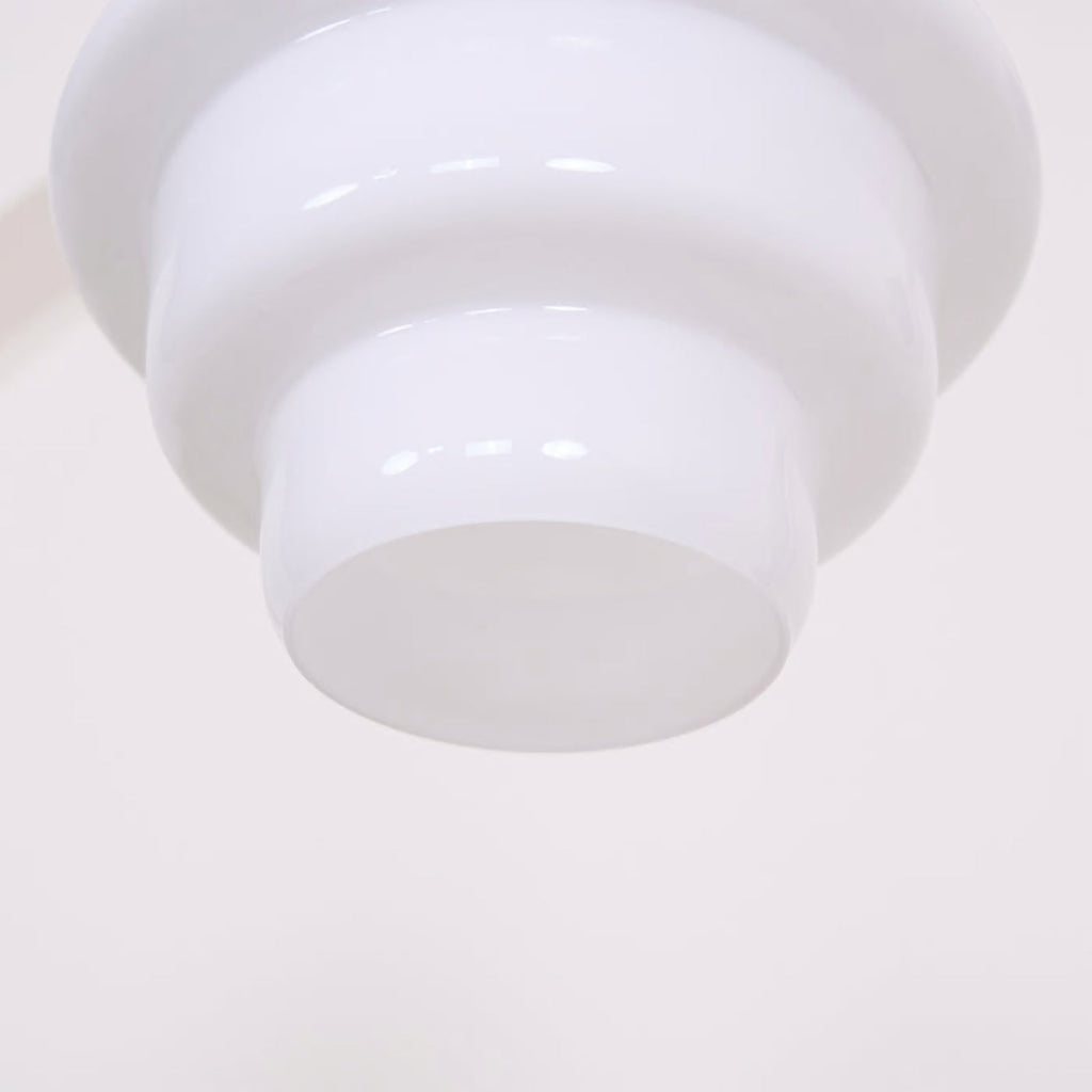 Nordic Cream White Glass Pendant Lights – Minimalist Hanging Lights for Kitchen Island & Dining Room