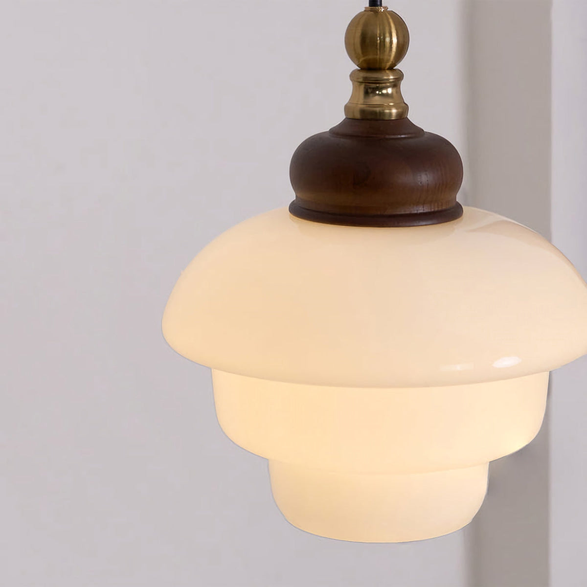 Nordic Cream White Glass Pendant Lights – Minimalist Hanging Lights for Kitchen Island & Dining Room