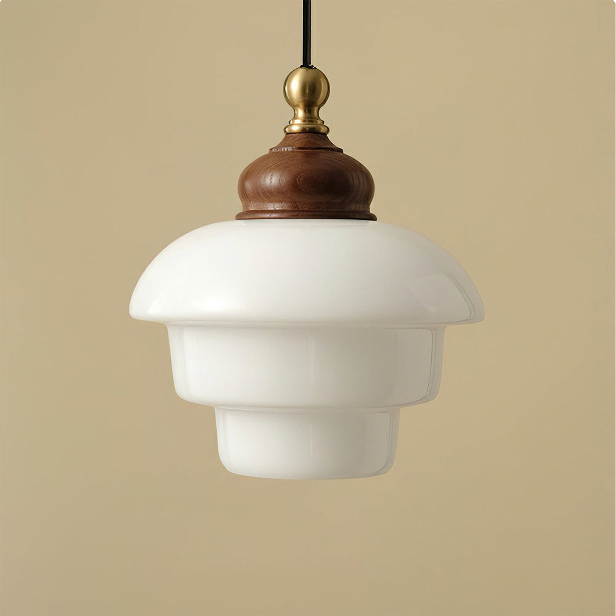 Nordic Cream White Glass Pendant Lights – Minimalist Hanging Lights for Kitchen Island & Dining Room