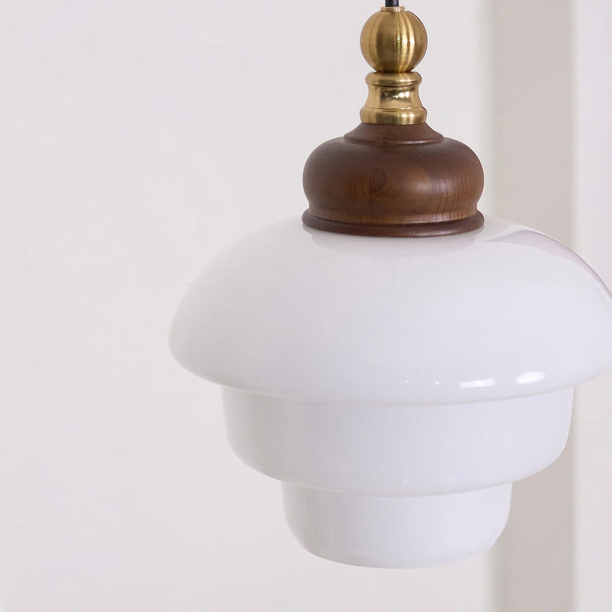 Nordic Cream White Glass Pendant Lights – Minimalist Hanging Lights for Kitchen Island & Dining Room