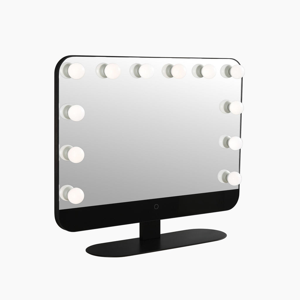 Hollywood Vanity Mirror with Lights – LED Tabletop Mirror with 12 Dimmable Bulbs, Aluminum Frame