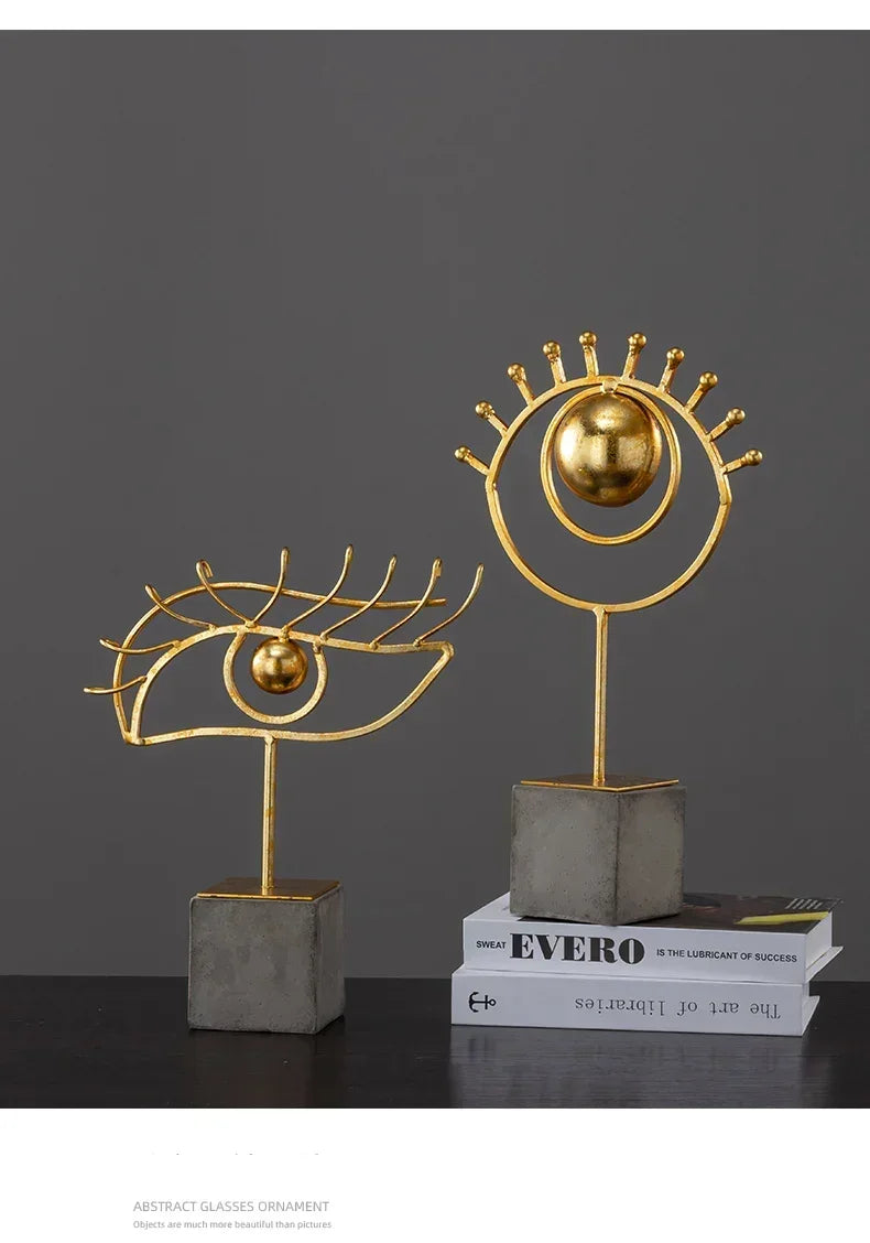 Modern Bronze Gymnast Statue – Abstract Figure Sculpture for Home & Office Decor