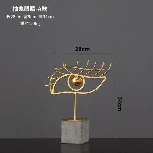 Modern Bronze Gymnast Statue – Abstract Figure Sculpture for Home & Office Decor
