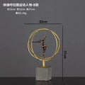 Modern Bronze Gymnast Statue – Abstract Figure Sculpture for Home & Office Decor