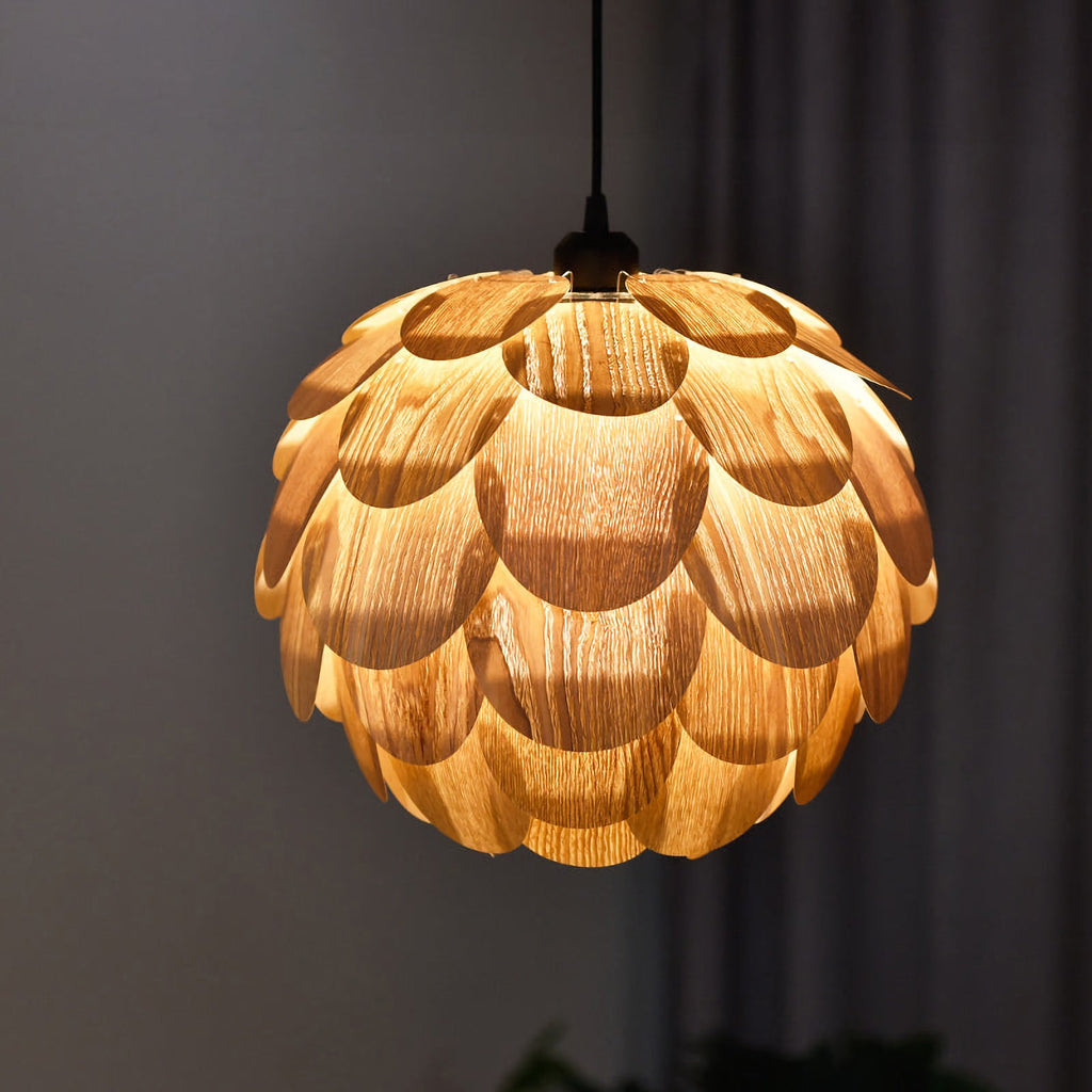 Pinecone Pendant Light – Nature-Inspired Hanging Light for Cabin, Dining Room & Living Room