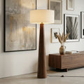 Pleated Fabric Tapered Floor Lamp – Classic Standing Lamp for Living Room & Bedroom