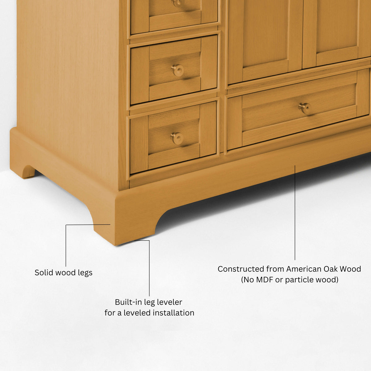 Audrey Bathroom Vanity in Sienna Finish