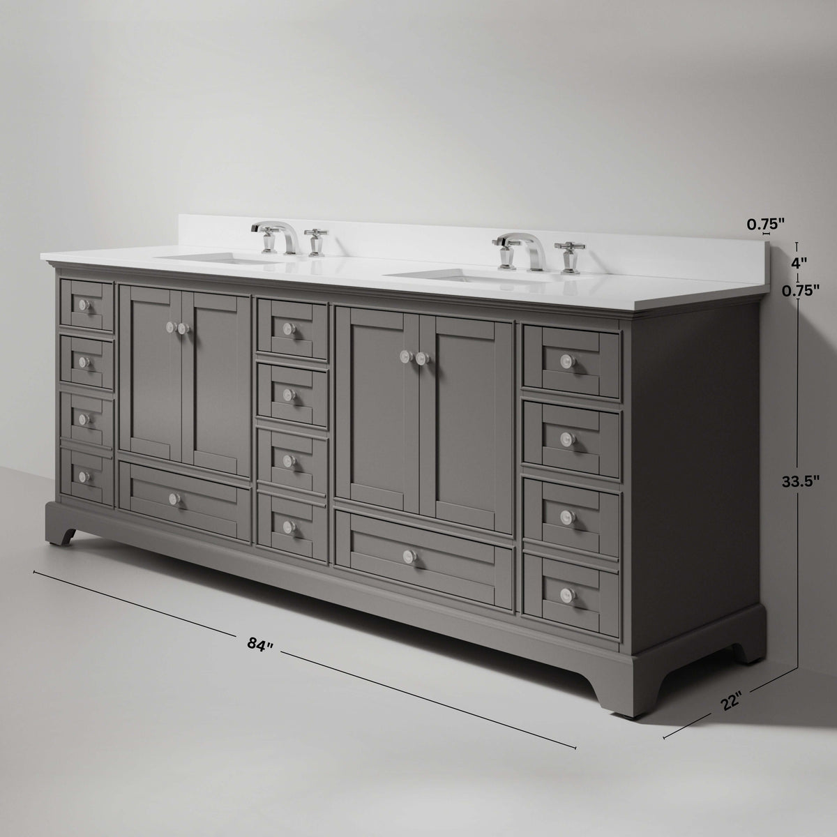 Audrey 84" Bath Vanity Set