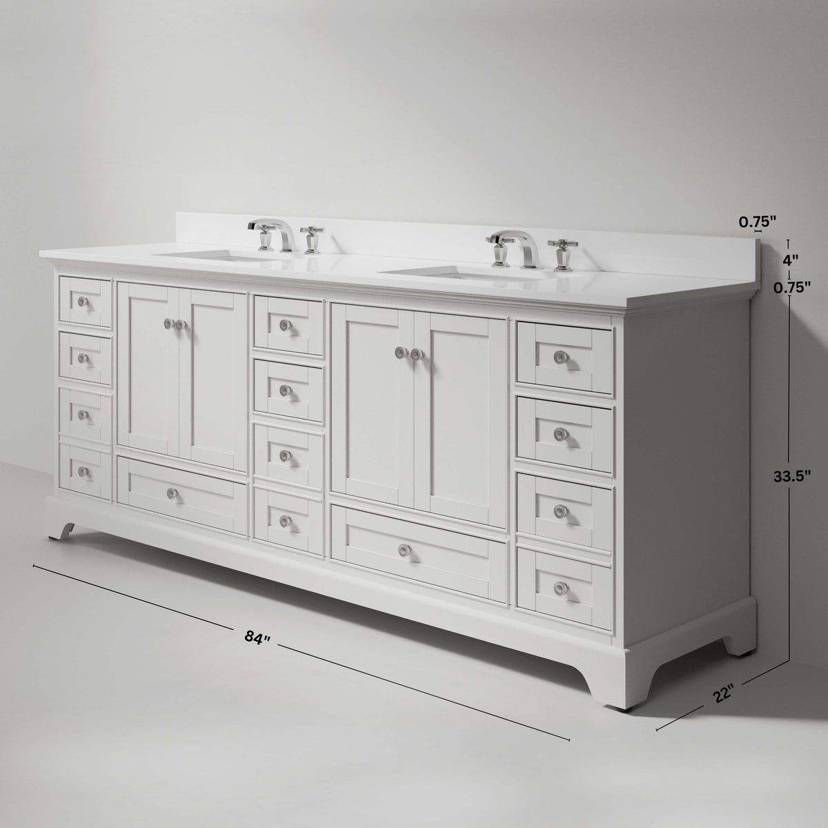 Audrey 84" Bath Vanity Set