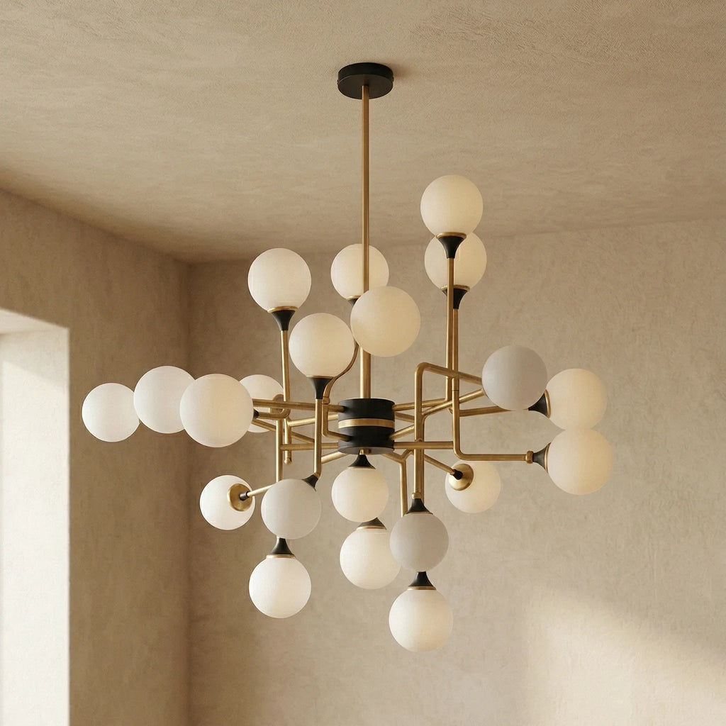 Waterfall Glass Raindrop Chandelier – Modern Crystal Ceiling Light for Dining Room & Foyer
