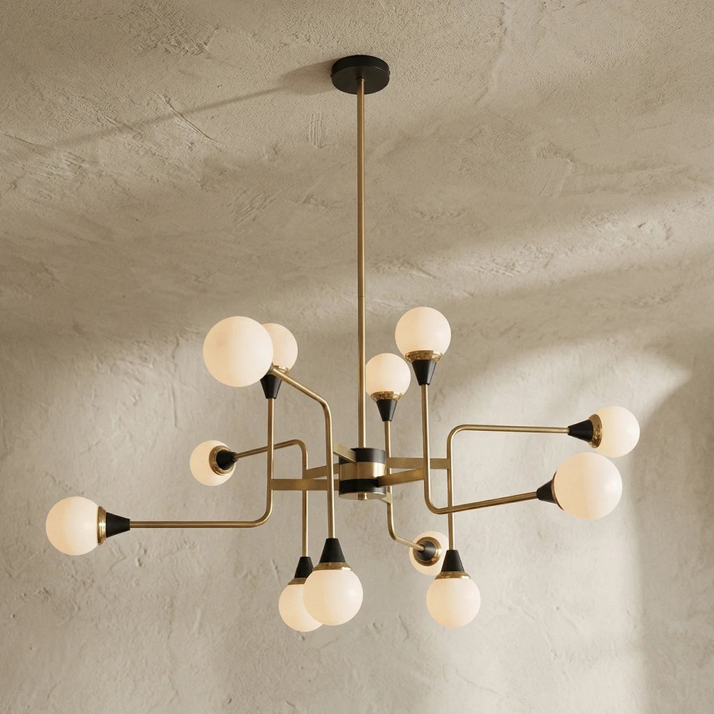 Waterfall Glass Raindrop Chandelier – Modern Crystal Ceiling Light for Dining Room & Foyer