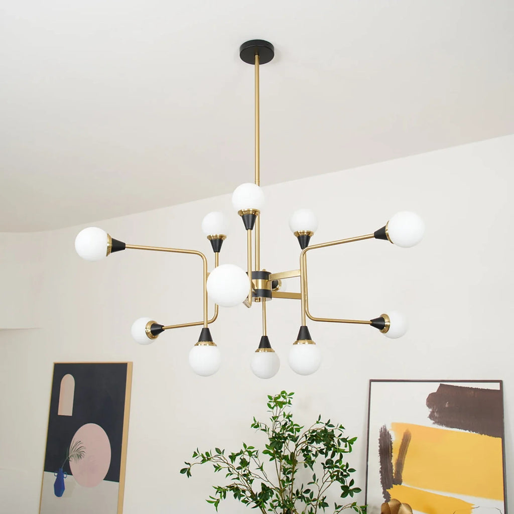 Waterfall Glass Raindrop Chandelier – Modern Crystal Ceiling Light for Dining Room & Foyer