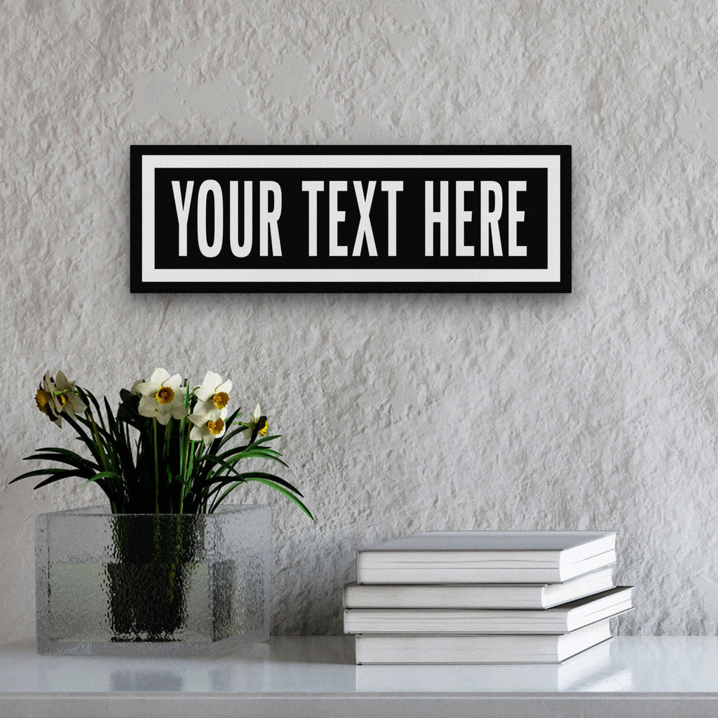 Personalized One Way Street Sign Wall Hanging – Custom Name Metal Look Home Decor