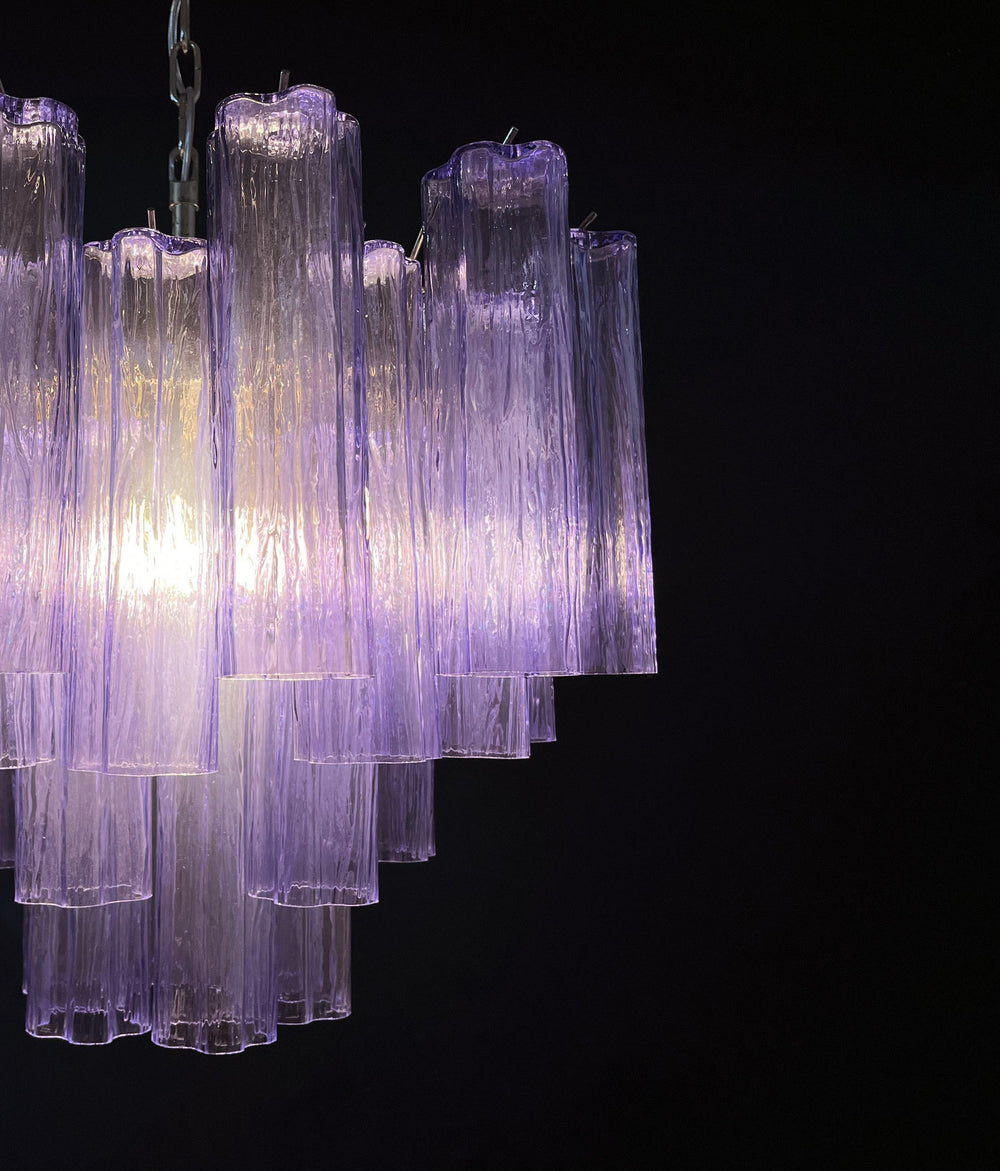 Murano Star-Shaped Glass Tube Chandelier – Artistic Sculptural Ceiling Light for Living Room