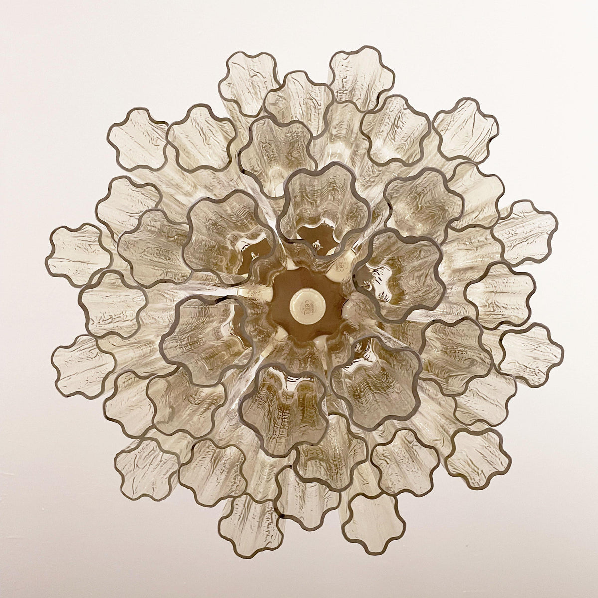 Murano Star-Shaped Glass Tube Chandelier – Artistic Sculptural Ceiling Light for Living Room